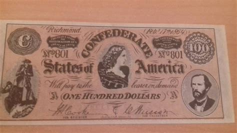 NOTE003 Replica Confederate Currency Notes Etsy