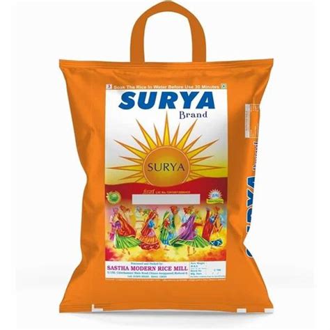 White Surya Brand Boiled Rice Pp Bag Packaging Size Kg At Best