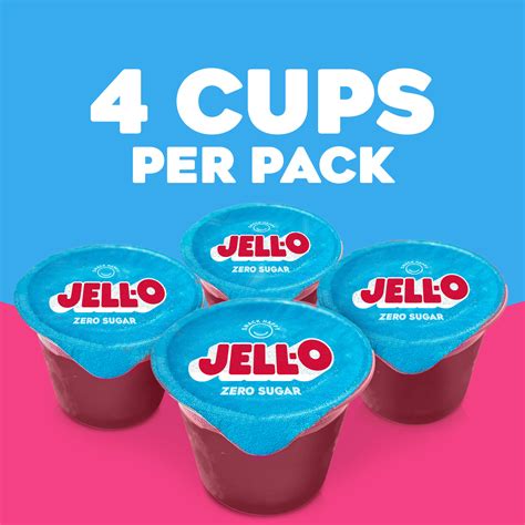 Zero Sugar Raspberry Gelatin Snack Cups Jell O Products Heinz®