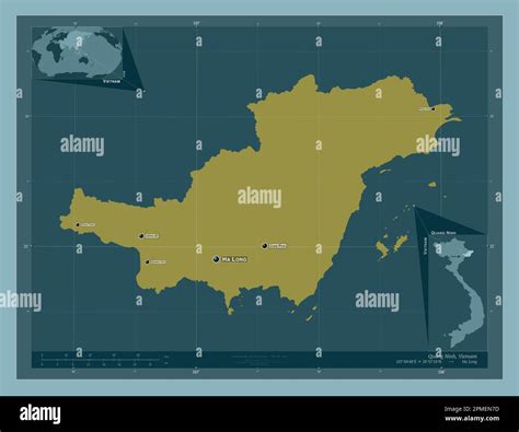 Quang Ninh Province Of Vietnam Solid Color Shape Locations And Names