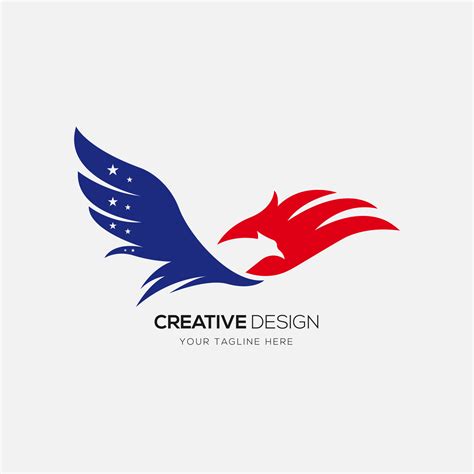 Eagle flying abstract creative logo 9873831 Vector Art at Vecteezy