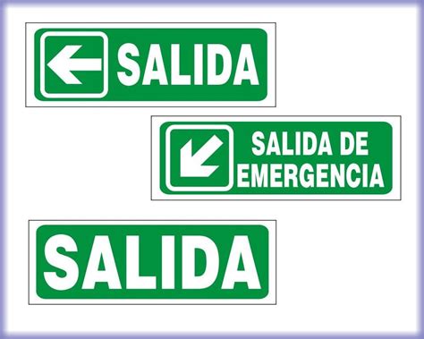 Cartel Alto Impacto Linea Evacuaci N Salida Entrada