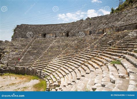 Perge, Ancient Roman Amphitheatre Built in the 12th To 13th Centuries BC. Greek Colony from 7th ...