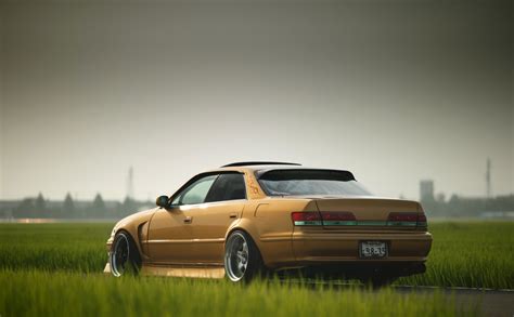 Wallpaper Jzx100 Toyota Mark Ii Custom Made Gold Jdm Japanese