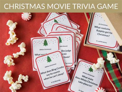 Christmas Movie Trivia Game Questions & Answers- So Festive!