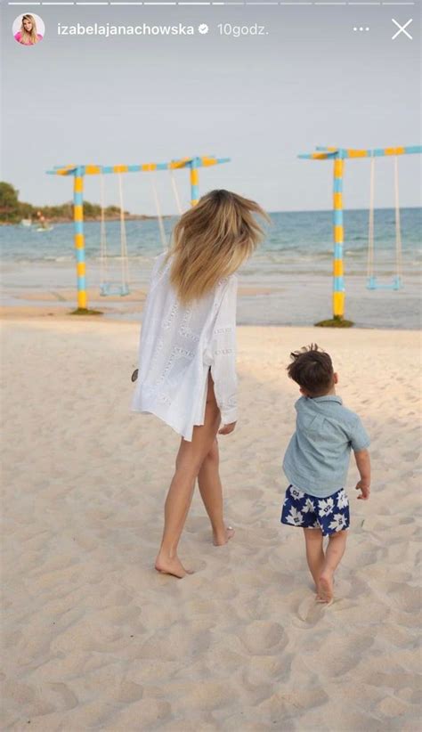 Izabela Janachowska Szaleje Na Pla Y W Panterkowym Bikini Pudelek