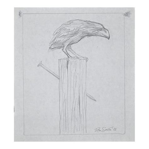 The Crow, Original Pencil Drawing, 1972 | Pencil drawings, Drawings ...