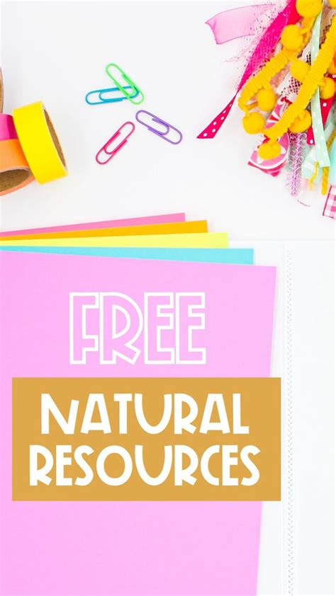 Free Natural Resources Activities for Kids