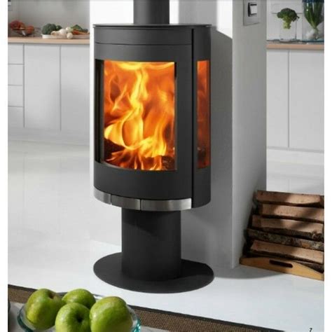 Vega Kw Sided Curved Multi Fuel Stove Modern Stoves Multi Fuel