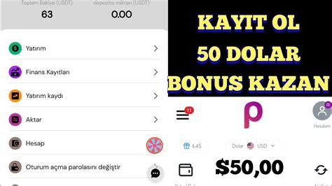 KAYIT OL 50 DOLAR BONUS KAZAN Internetten Para Kazanma Bedava Para