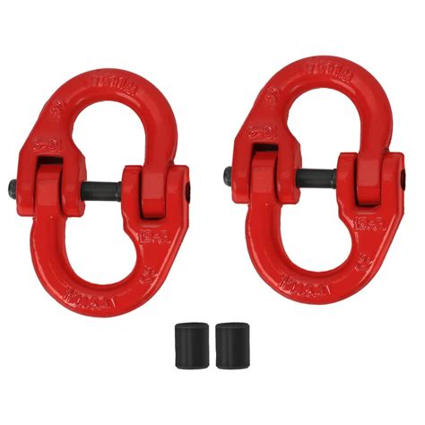 BLACKHORSE-RACING 2PC 1/2 inch Tow Hitch Hammer Lock Safety Chain