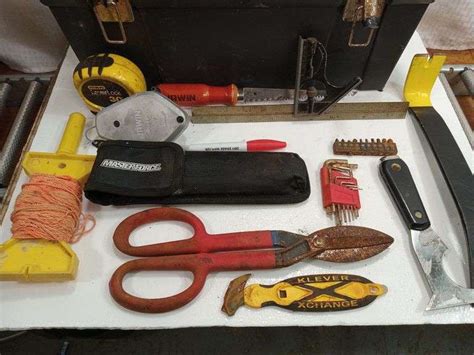 Stanley Tool Box with Misc. Tools - Lil Dusty Online Auctions - All ...