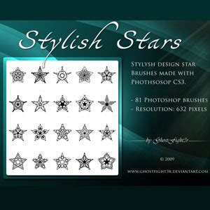 Stylish Star Brushes Pack - Photoshop brushes