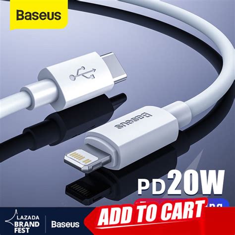 Baseus Usb C Cable For Iphone W Pd Fast Charge Usb C To