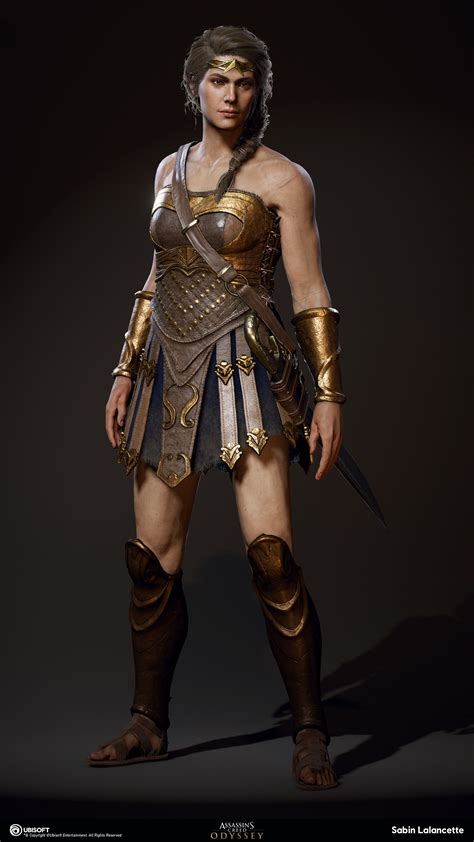 Artstation Kassandra Outfit Amazon Sabin Lalancette In 2019 Assassins Creed Odyssey