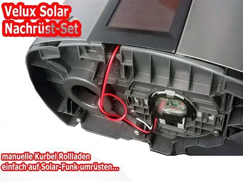 Solar Rollladen Akku Motor Velux Ersatzteil Kitt Ab Bj 2012 ZOZ 221