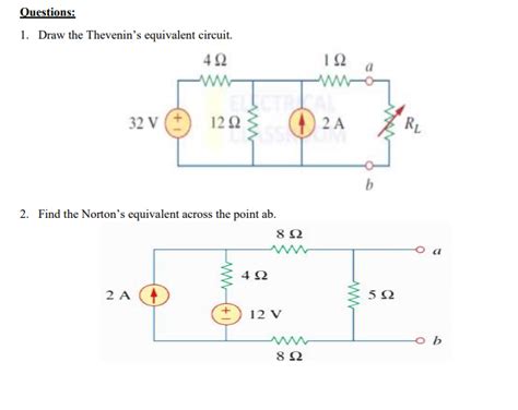 Solved Draw The Thevenin S Equivalent Circuit Find Chegg