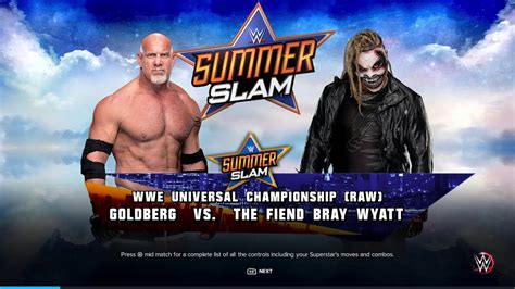 Wwe 2k23 2023 Goldberg Vs The Fiend Bray Wyatt Youtube