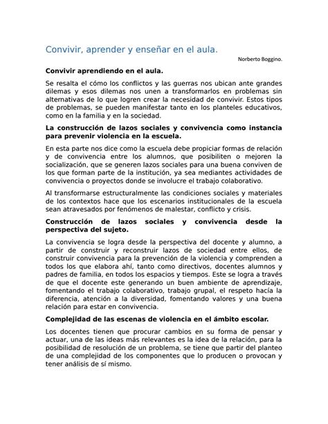 Convivir aprender y enseñar en el aula by arsncro14 Issuu