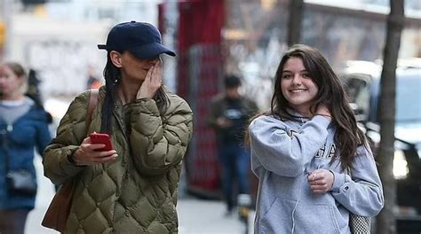 Katie Holmes Enjoys Strolling With Daughter Suri Cruise In New York