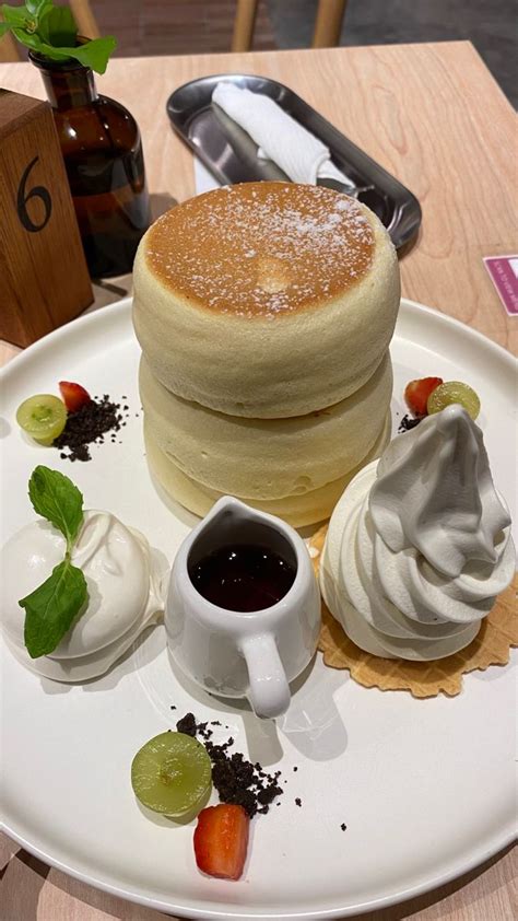 Fluffy Japanese Pancakes in 2024 | Cafeteria food, Yummy food, Delicacy food