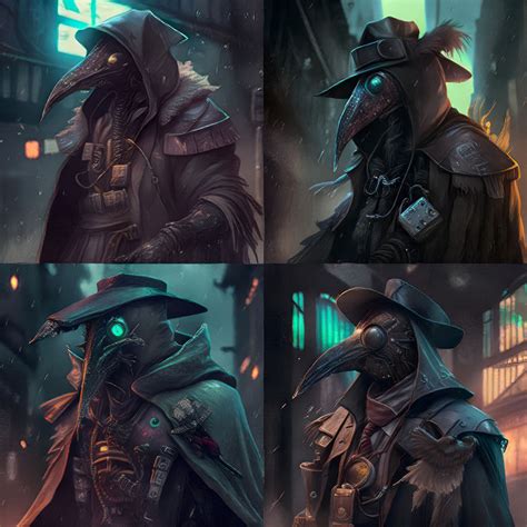 Cyberpunk Plague Doctors Ai Generated Artwork Nightcafe Creator