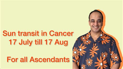 For All Ascendants Sun Transit In Cancer 17 July Till 17 Aug 2023