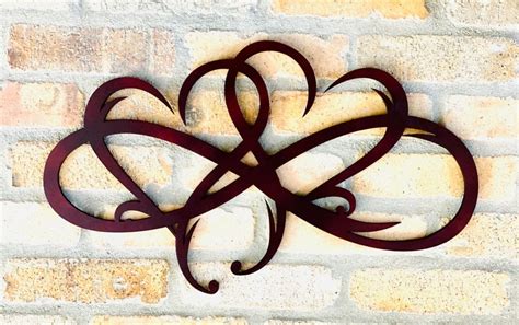 Double Infinity Heart Wood Sign/infinity Symbol/wall Art Love - Etsy