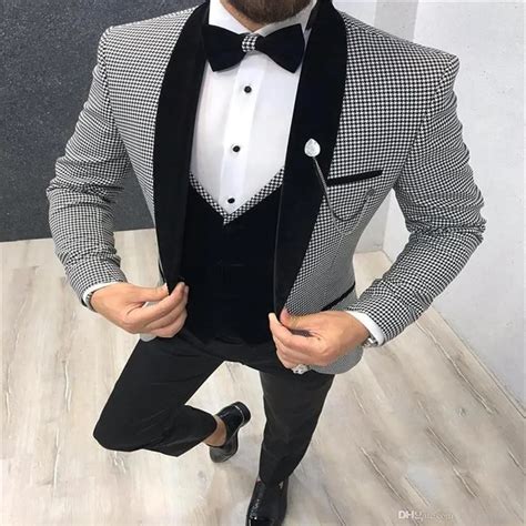 Traje Formal De 3 Piezas De Diseño Italiano Para Hombre Traje Ajustado