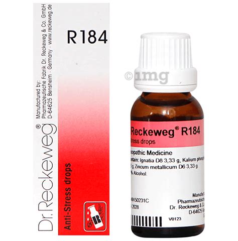 Dr. Reckeweg R 184 Anti-Stress Drop: Buy bottle of 22.0 ml Oral Drops ...