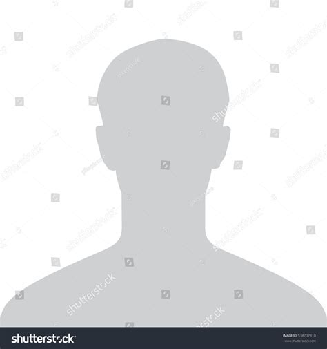 Empty Photo Male Profile Gray Person Stock Vector (Royalty Free) 538707310