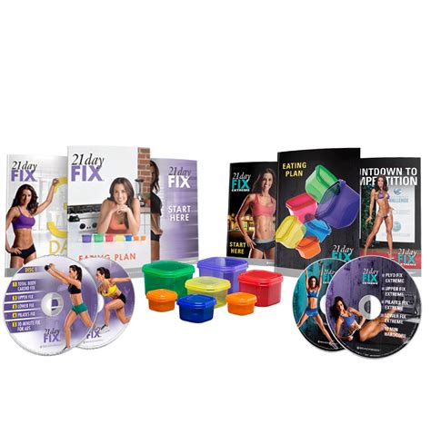 21 Day Fix 21 Day Fix EXTREME Accessories DVDs Bundle Team BODi