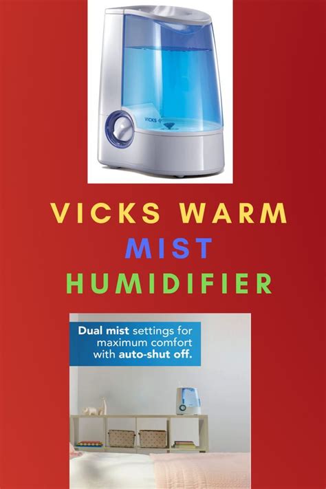 Vicks Warm Mist Humidifier Small To Medium Rooms Gallon Tank