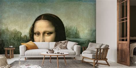 Da Vincis Mona Lisa Tapet Mural Wallsauce Dk