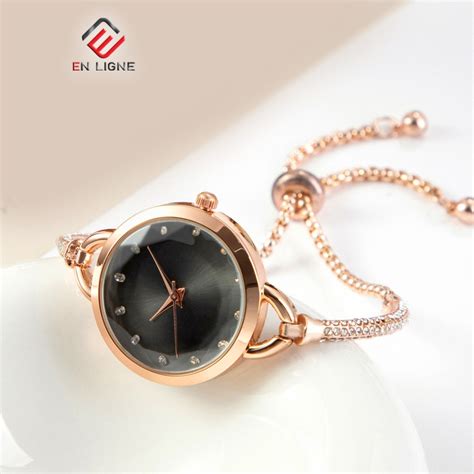 Jual En Ligne Jam Tangan Wanita Korea Tali Rantai Gelang Serut