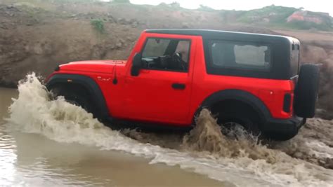 New Mahindra Thar Off Road Capabilities Showcased Video Performance