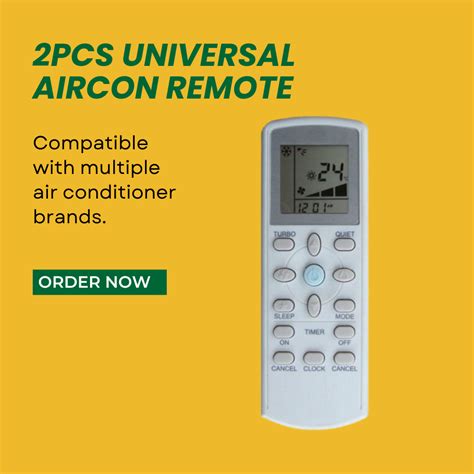 2pcs Universal Aircond Air Conditional Remote Control For York Daikin