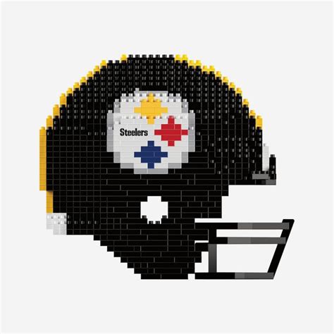 Pittsburgh Steelers Replica BRXLZ Mini Helmet FOCO - FOCO.com Crochet ...