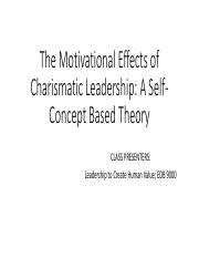 Movivational Effects Of Charismatic Leadership PRESENTATION Pdf The