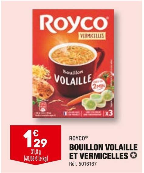 Promo Royco Bouillon Volaille Et Vermicelles Chez Aldi