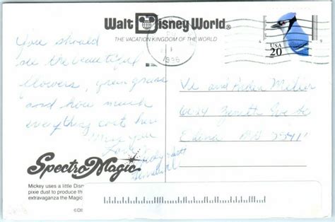 Postcard - SpectroMagic in Walt Disney World Resort - Orlando, Florida ...