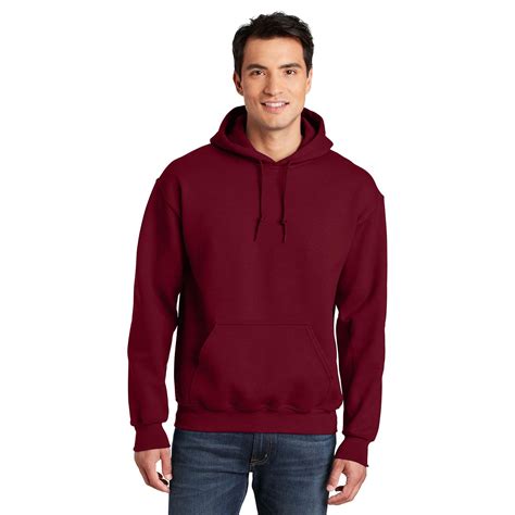 Gildan 12500 Dryblend Pullover Hooded Sweatshirt Cardinal Red Full