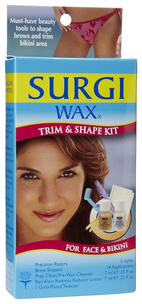 Amazon Surgi Care Surgi Wax Trim Shape Kit For Face Bikini Health And Personal Care