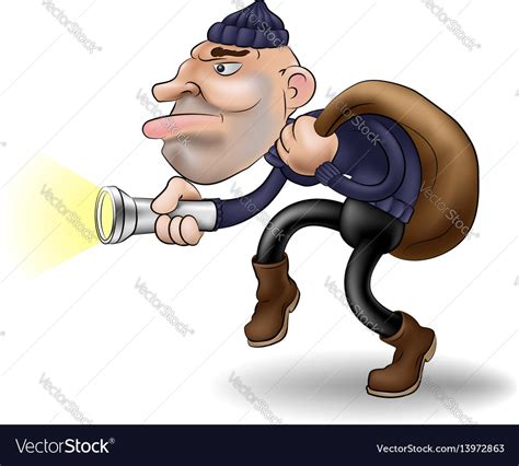 A Thief In The Night Royalty Free Vector Image