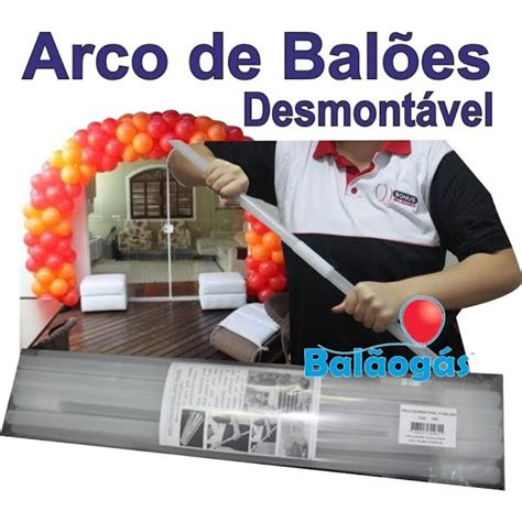 Arco Coluna Desmontável Suporte De Balões E Bases R 189 50 em