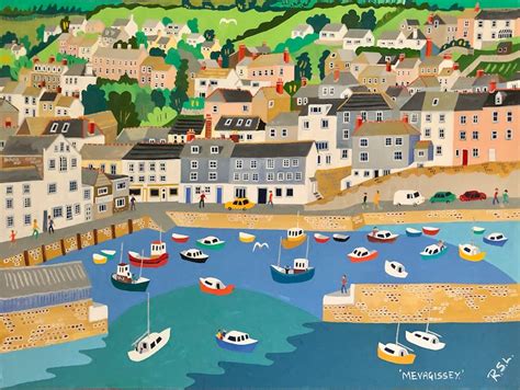 Mevagissey Cornwall Richard Lodey Art Print Association Of British