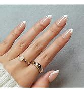 Amazon SHANGMENG Chrome Nude Press On Nails Square Soft Gel