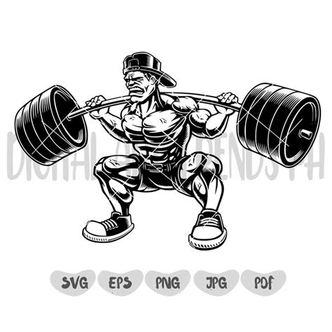 Body Building Svg Barbell Svg Muscles Svg Fitness Svg Bo Inspire Uplift