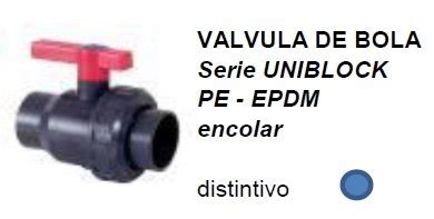 Valvula Esferica Pvc Encolar Serie Uniblock Cepex Pe Epdm Mm Art