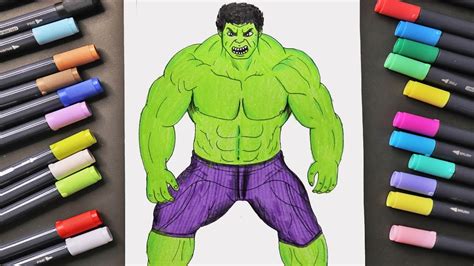 How To Draw Hulk Step By Step Easy For Beginners Youtube